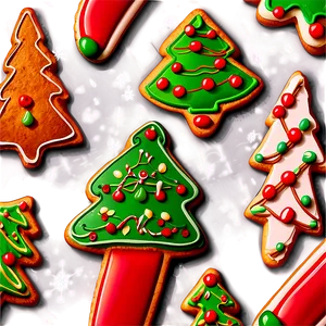 Traditional Christmas Cookie Designs Png Xed PNG Image