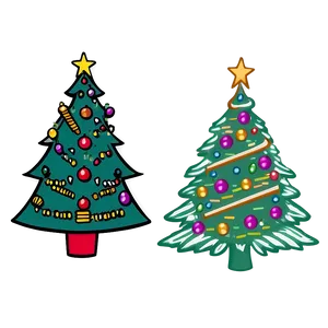 Traditional Christmas Tree Outline Png Qig77 PNG Image