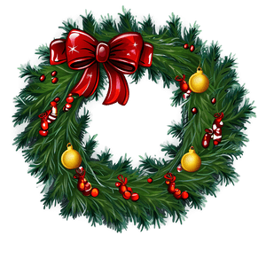 Traditional Christmas Wreath PNG 93 PNG