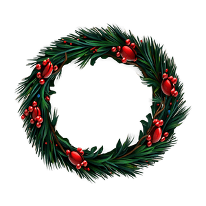 Traditional Christmas Wreath PNG ymd PNG
