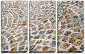 Traditional Cobblestone Pathway PNG