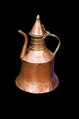 Traditional Copper Coffee Pot PNG