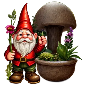 Traditional Garden Gnome Png 06132024 PNG Image