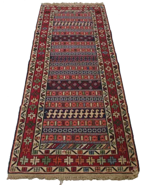 Traditional Geometric Pattern Rug PNG Image