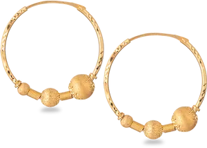 Traditional Gold Bangles Design PNG Image