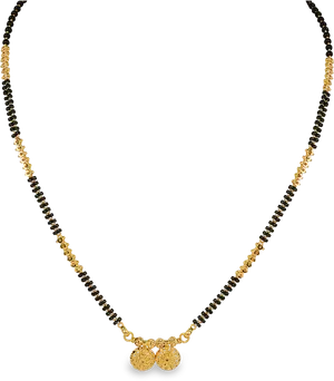 Traditional Gold Mangalsutra Design PNG Image