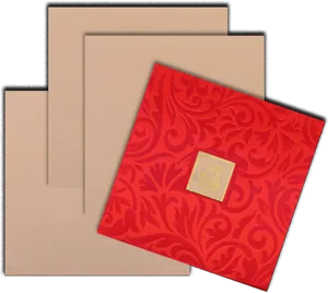 Traditional Hindu Wedding Invitation Card PNG Image