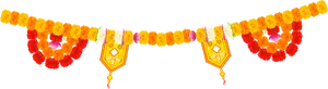 Traditional Indian Floral Decoration Garland.png PNG Image
