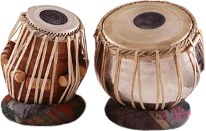 Traditional Indian Tabla Drums PNG Image