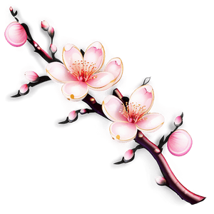 Traditional Japanese Cherry Blossom PNG aic26 PNG image with transparent background