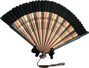 Traditional Japanese Fan Kyoto Craftsmanship PNG image with transparent background