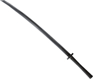 Traditional Japanese Katana Sword PNG