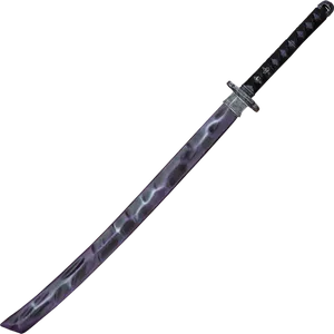 Traditional Japanese Katana Sword PNG Image