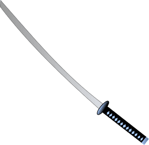 Traditional Japanese Katana Sword PNG