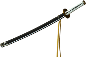 Traditional Japanese Katana Sword PNG