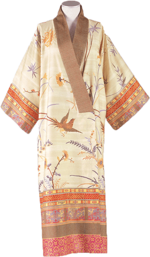 Traditional Japanese Kimono Design PNG with transparent background