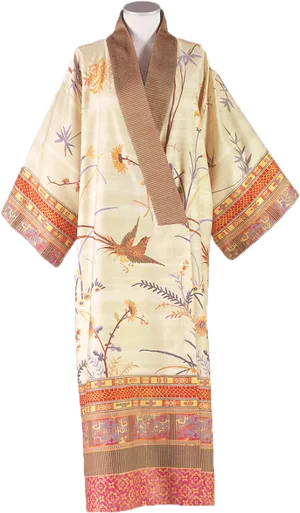 Traditional Japanese Kimono Design PNG Image