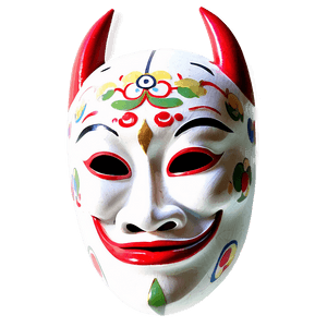 Traditional Japanese Mask PNG uek PNG