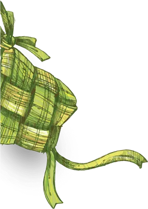 Traditional Ketupat Illustration PNG Image