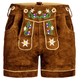 Traditional Leather Lederhosen PNG with transparent background