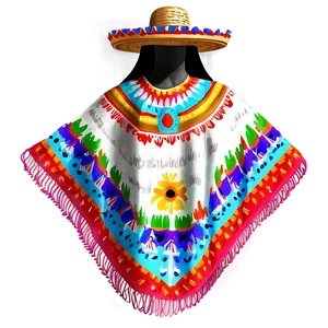 Traditional Mexican Poncho Png Iqu PNG Image