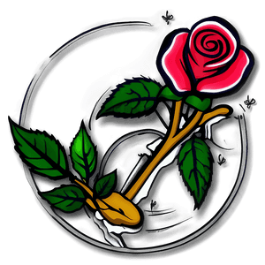 Traditional Rose Tattoo Artwork PNG 72 PNG image with transparent background