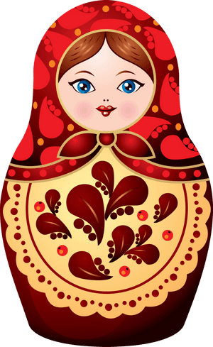 Matryoshka Doll Png - Russian Nesting Doll Clipart, Transparent Png PNG with transparent background