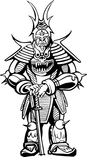 Samurai Art Line , Png Download - Cool Samurai Coloring Page, Transparent Png PNG image with transparent background