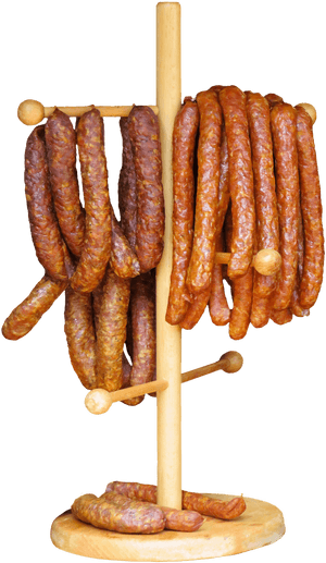 Sausages Hanging To Dry - Dry Sausage Png, Transparent Png PNG with transparent background