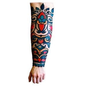 Traditional Sleeve Tattoo Png Fjg PNG Image