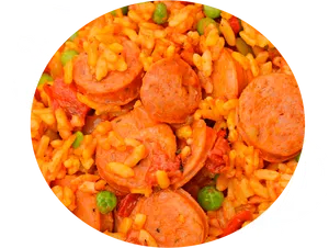 Traditional Spanish Paella Dish PNG Image