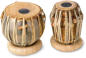 Traditional Tabla Drums Pair PNG Image