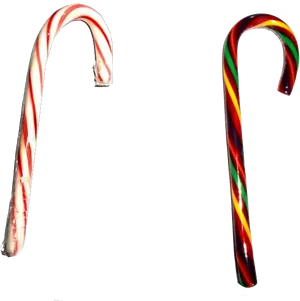 Traditionaland Rainbow Candy Canes PNG Image