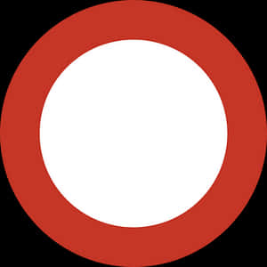Traffic Sign Redand White Circle PNG image with transparent background