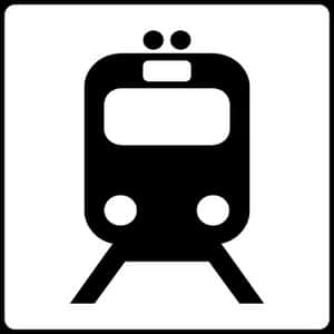 Train Front View Icon PNG image with transparent background