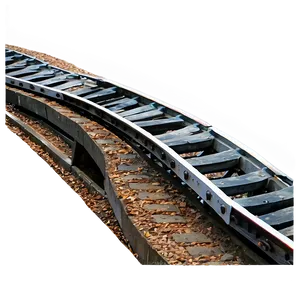 Train Track And Footbridge Png Cpj54 PNG Image