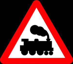 Train Warning Sign Graphic PNG image with transparent background