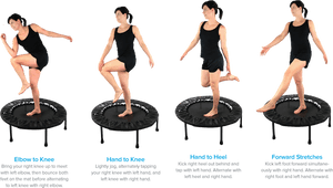 Exercise Routine Mini Trampoline, HD Png Download PNG