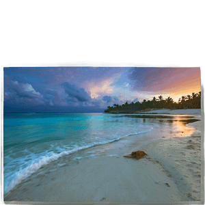 Tranquil Beach Sunset PNG mel PNG image with transparent background