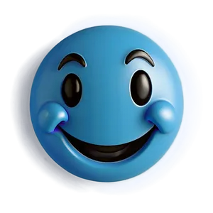 Tranquil Blue Happy Face Png 94 PNG Image