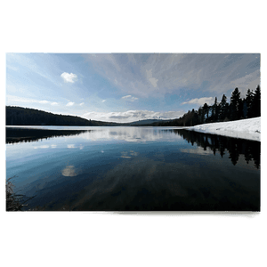 Tranquil Lake View Landscape PNG 06232024 PNG image with transparent background
