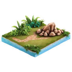 Tranquil Oasis Land Png Cdy65 PNG Image