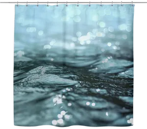 Tranquil Water Surface Sunlight Reflections PNG Image