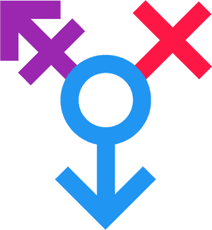 Transgender Symbol Illustration PNG image with transparent background