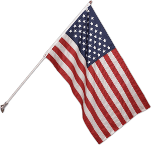 Transparent American Flag Pole Png - Black And White American Flag With Blue, Png Download PNG image with transparent background