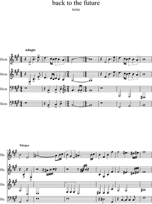 Transparent Back To The Future Png - Back To The Future Horn Quartet, Png Download PNG image with transparent background