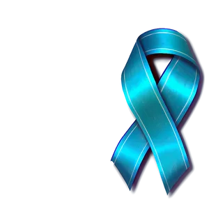 Transparent Background Teal Ribbon Png 06282024 PNG Image