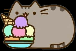 Transparent Calendar Clipart Png - Ice Cream Pusheen Cat, Png Download PNG image with transparent background