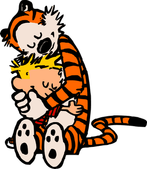 Transparent Cuddle Png - Calvin And Hobbes Png, Png Download PNG image with transparent background