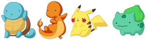 Transparent D First Gen - Pikachu Bulbasaur Squirtle Charmander Png, Png Download PNG image with transparent background